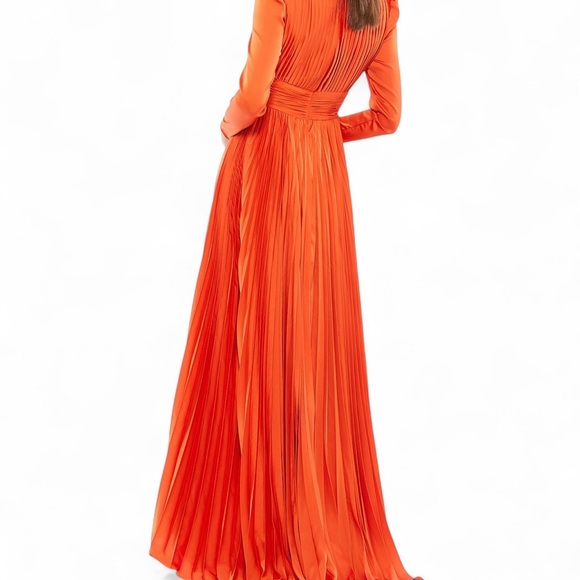 Leena for Mac Duggal satin gown. Size 6
Style # 26542 in Sunset color - Picture 2 of 7